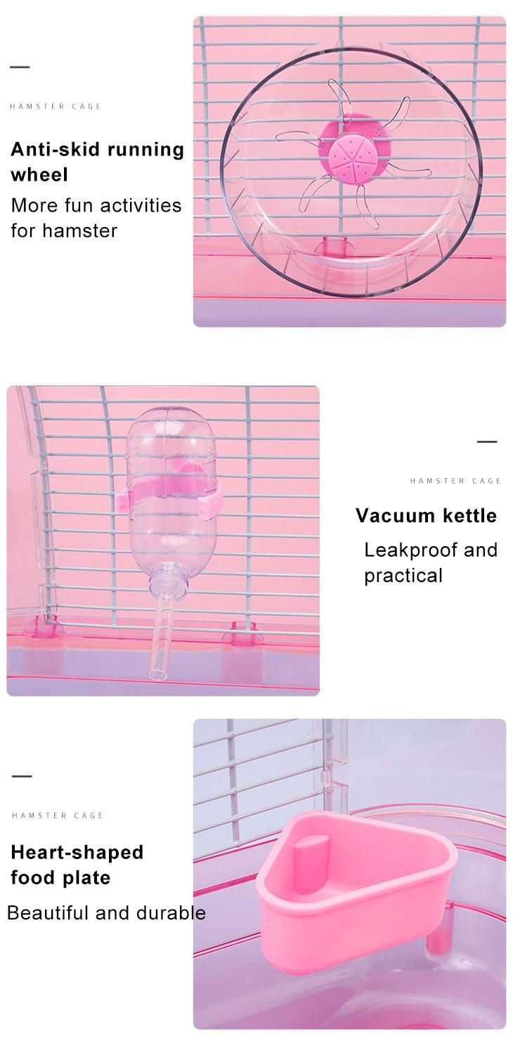 Customize OEM ODM Pet Hamster Pipe Playen Small Animals Hamster Cage