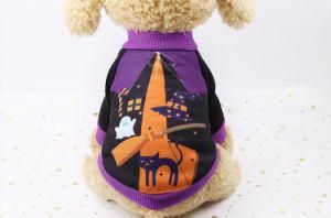 Spring and Autumn Dog Puppy Clothes Halloween Witch Purple Pet Produce