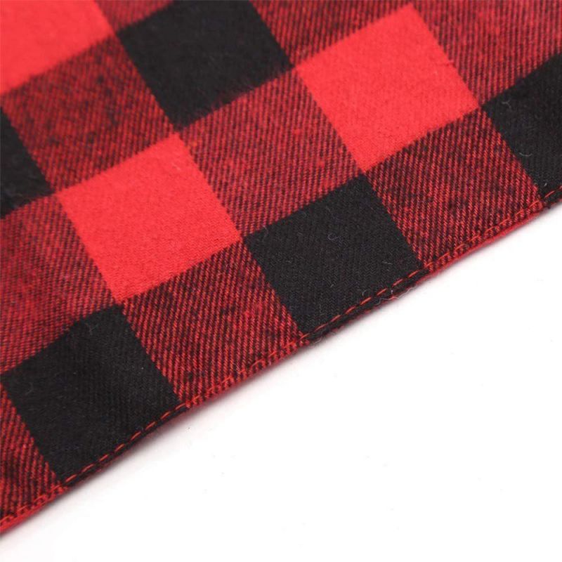 Plaid Pet Dog Bandanas Collar