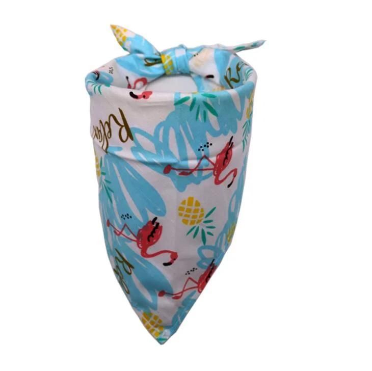 Leaf Plant Triangle Pet Bibs Reversible Triangle Saliva Towel Collar Scarf for Dogs Cats Pets