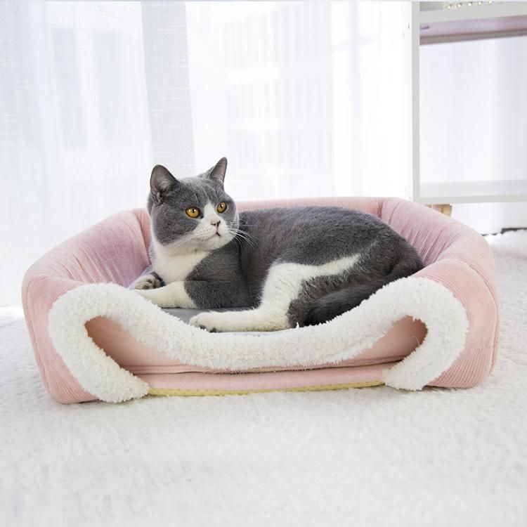 Deformable Brazier Cats Felt Pet Bed House Camas PARA Mascotas Wholesale Chew Proof Luxury Dog Pet Beds Cat Nest