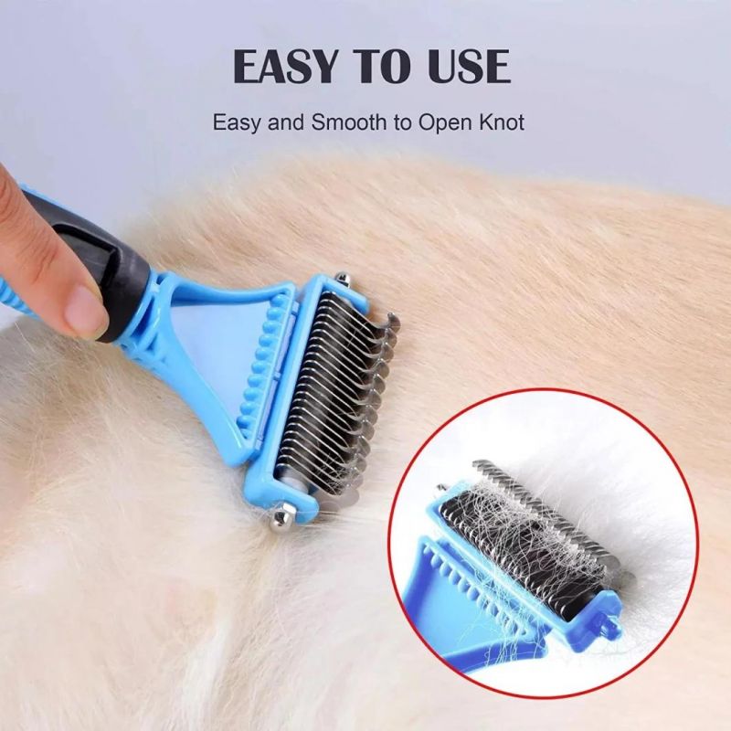 Dog and Cat Brush Pet Grooming Brush for Shedding, for Small, Medium & Large Deshedding Tool, Mats and Tangles Removing for Long & Short Haired Pets