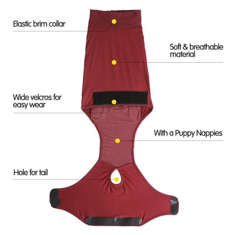Dog Recovery Suit Cat Abdominal Wound Protectorpet Medical Surgical Clothes Post-Operative Vest Pet After Surgery Wear Substitute