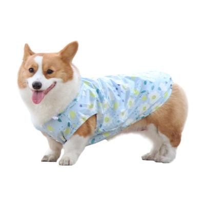 Wholesale Waterproof Pet Raincoat Highweight Fabric Pet Coat Outdoor Dog Rain Coat