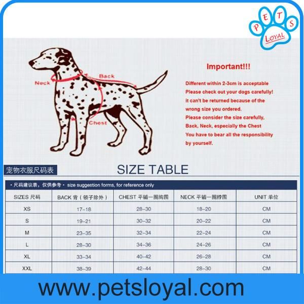 High Quality Small Pet Coat Sport Style Dog Clothes Factory