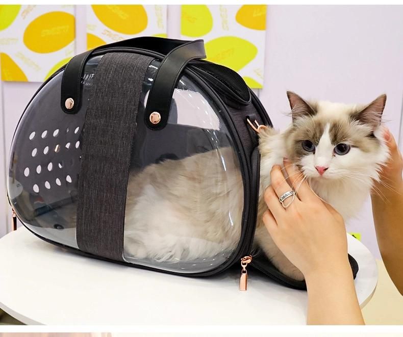 Hard-Sided Cat/Dog Bubble Handbag Waterproof Breathable Pet Product