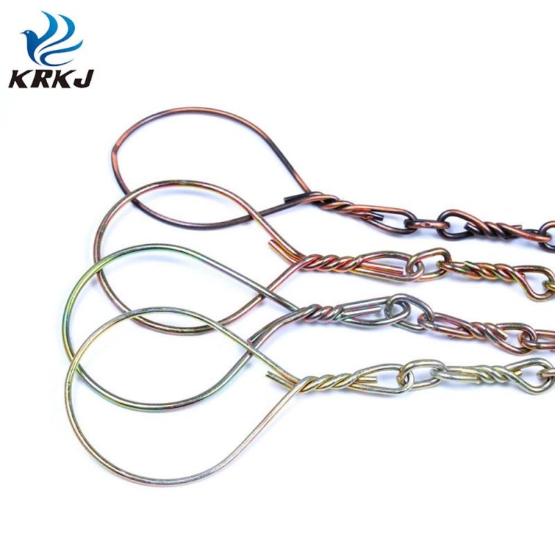 Bulk Wholesale High Strength Iron Colorful Dog Metal Twisted Link Chain Leash Lead with Handle