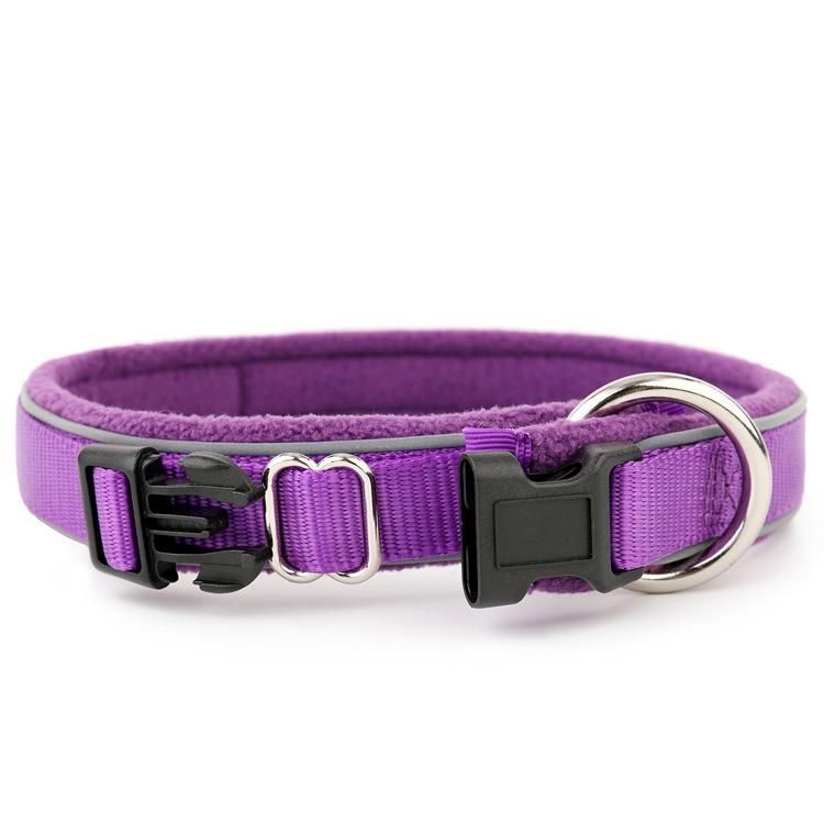 Newest O Ring Style Dog Collars Best Seller Reflective Nylon Pet Collars