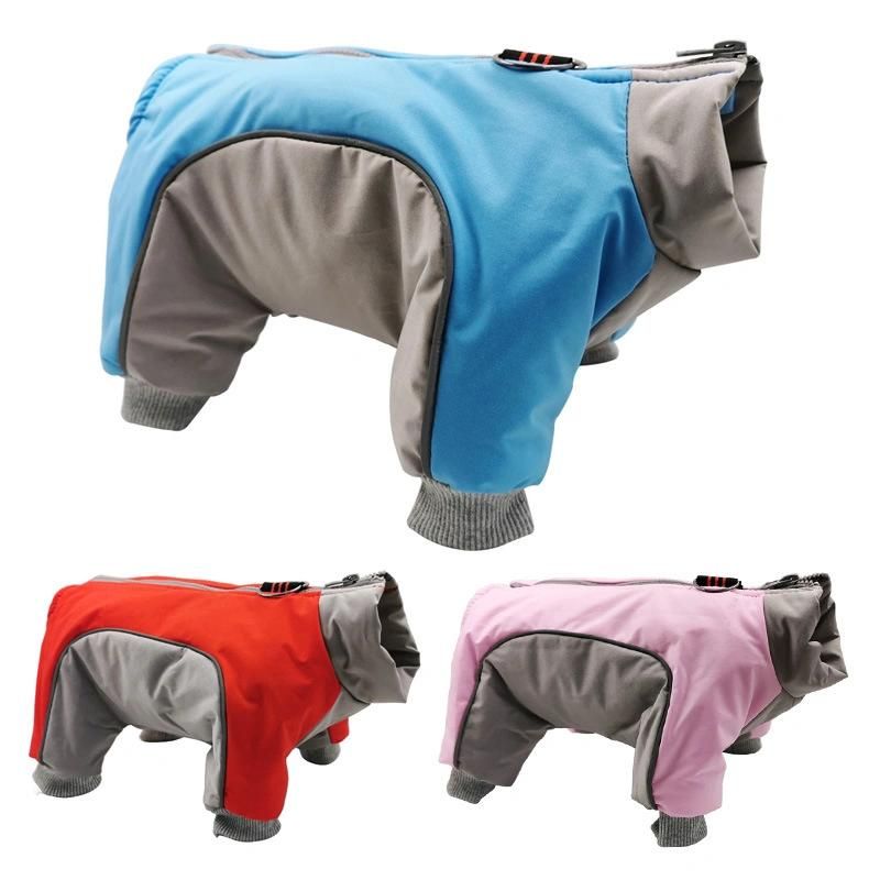Winter Colorful Waterproof Thicker Cotton-Padded Warm Jacket Dog Pet Clothes