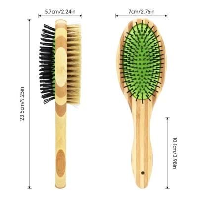 Jm Pets Brush Dog Hair Comb Cat Needle Comb Bamboo Massage Cleaning Brush