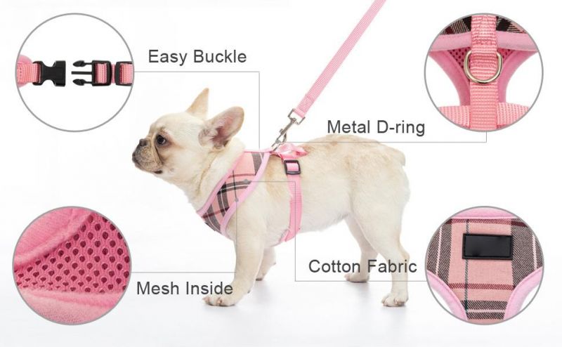 Soft Mesh Dog Harness Pet Puppy Comfort Padded Vest No Pull Harnesses