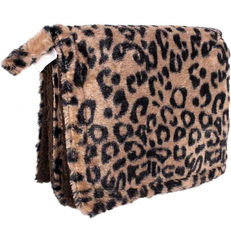 Thermal Leopard Print Cat Mat Ultra-Soft Pet Bed Pad