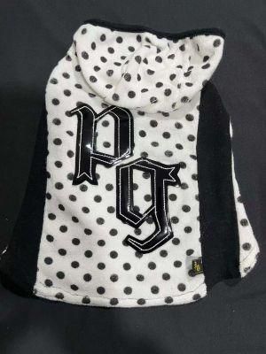 White Ground Black DOT Pet Wear Dog Clothes