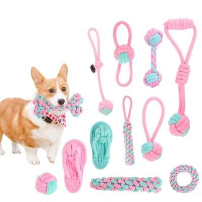 Rope Durable Braided Bone Bites Knot Rope Chew Toy