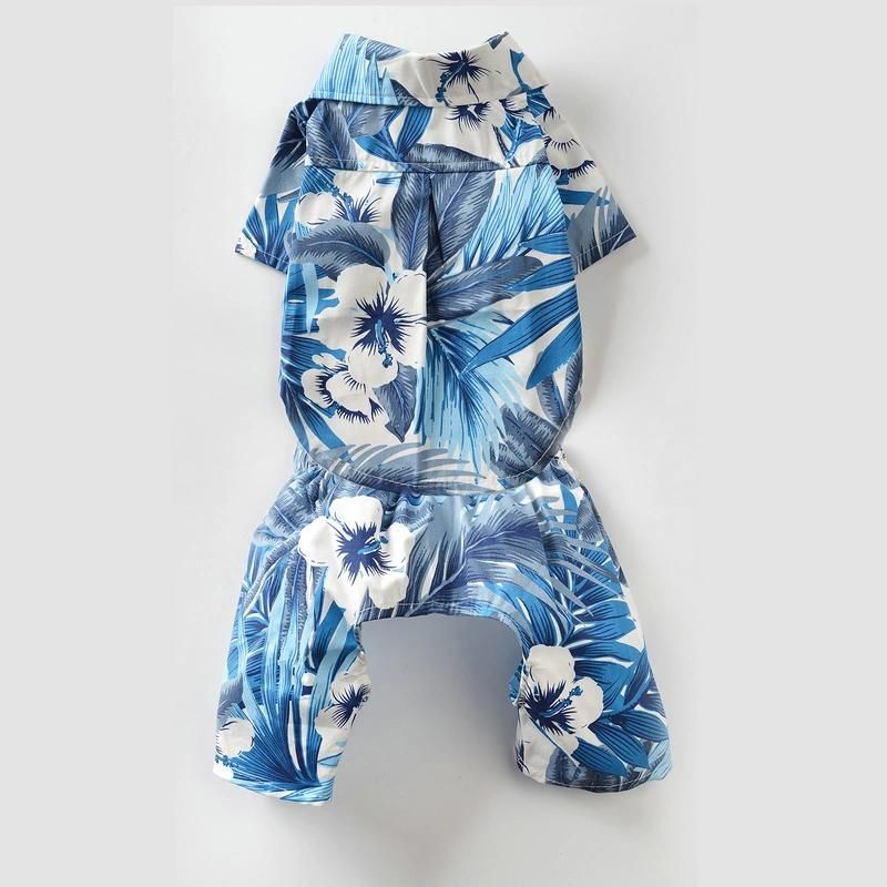Hawaii Style Breathable Sweat-Absorbent Pet Clothes Dog Shirt Beach Wear