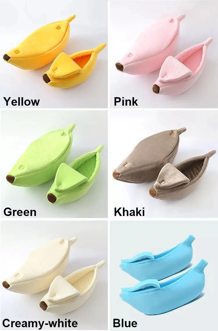 Colorful Banana Sofa Bed Cat Pet House Beds