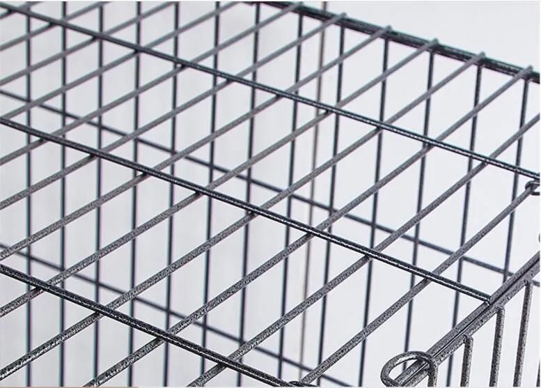 Bold and Heavy Square Tube Bottom Folding Cage Large Dog and Dog Cage