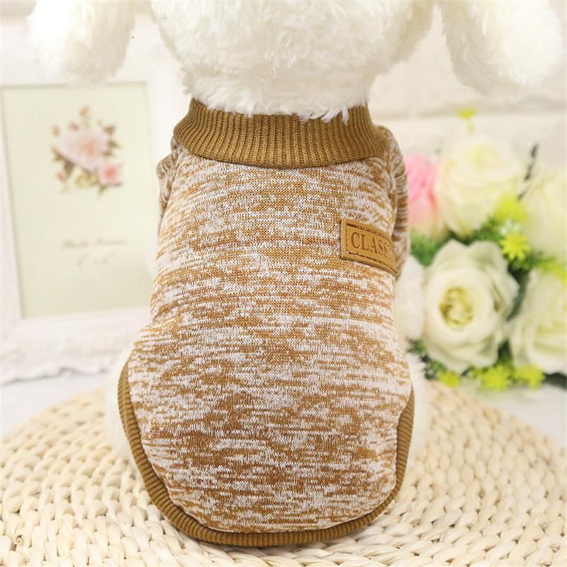 Pet Dog Clothes Soft Warm Clothes Pet Sweater Dogs Clothing Classic Pets Outfit