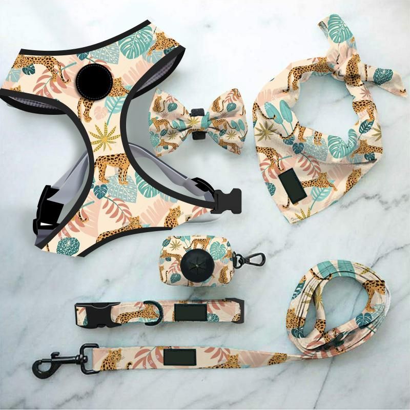 High Quality Pet Supplies Custom Print Dog Harness Belt and Leash Set Dog Accessories/Pet Accessory/Pet Products/Nylon