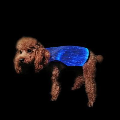 Luminous Pet Clothes Fiber Optic Pet Clothes LED Dog Vest Cat Clothes