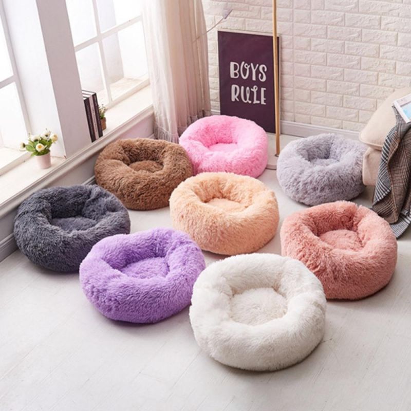 Dog Soft Warm Sleeping Plush Cushion Cat Supplies Pet Beds Sofa