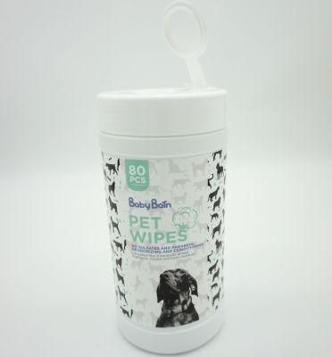 Disposable Private Label Alcohol-Free Deodorizing Pet Wipes