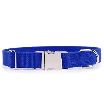 Anti Rust Zinc Alloy Metal Buckle Bamboo Pet Dog Collar