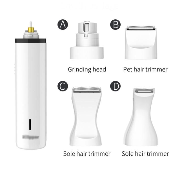 Pet Supply Products Accessoires Three in One Pet Dog Accessory Nail Grinder Sole Hair Trimmer C12 Electric Dog Nail Grooming Tool Clipper