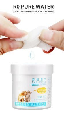 Non-Woven Material Pet Organic Dental Eyes Ears Wet Wipes for Pet Daily Cleaning Super Soft 80/100 Pieces Sustainable OEM Item