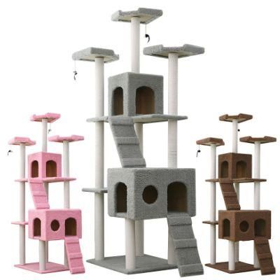 Cat Kitten Activity Tower Condo Deluxe Furniture Large Cat Tree