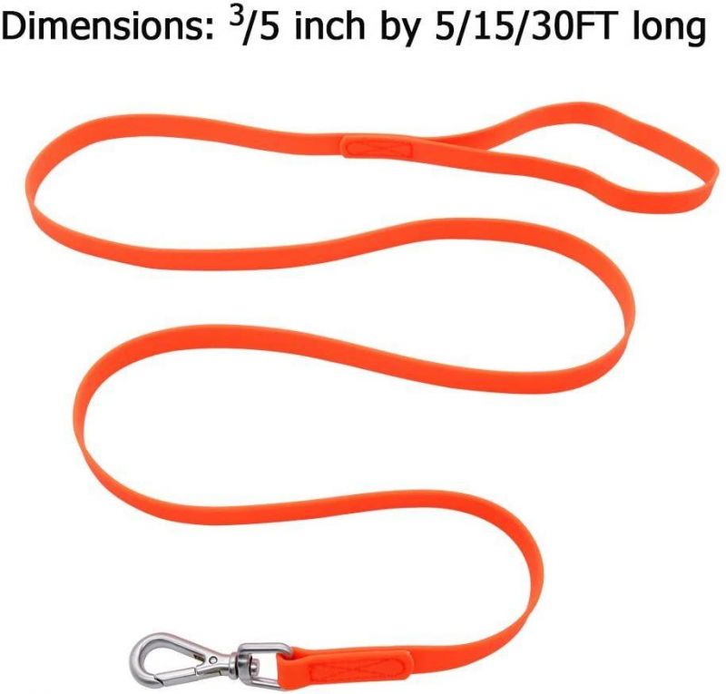 Waterproof Dog Training Leash 5FT 15FT 30FT Long Durable Recall Dog Lead