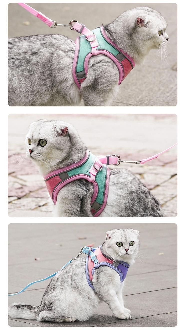 Factory Supply Dog Harness and Leash Set Breathable Dog Vest