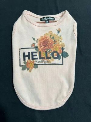 &quot;Hello&quot; Printing Pet Shirt Pet Products Dog Clothes Dog Vest Dog Tank Designer Clothes