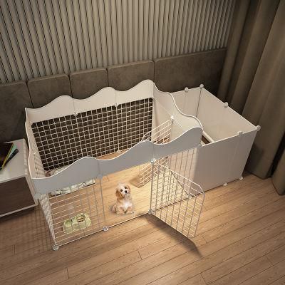Foldable Stainless Steel Dog Crate for Large Small Dog Pet Animal Cages with Tray Foldable Pet Cage
