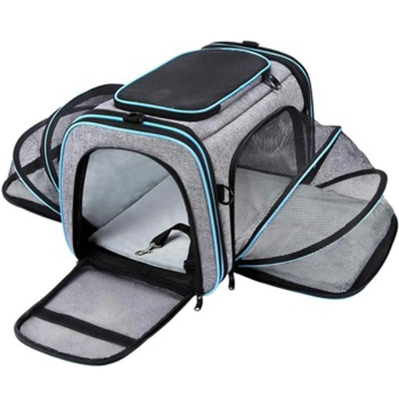 Airline Approved Expandable Soft Sided Pet Travel Breathable Carrying Handbag