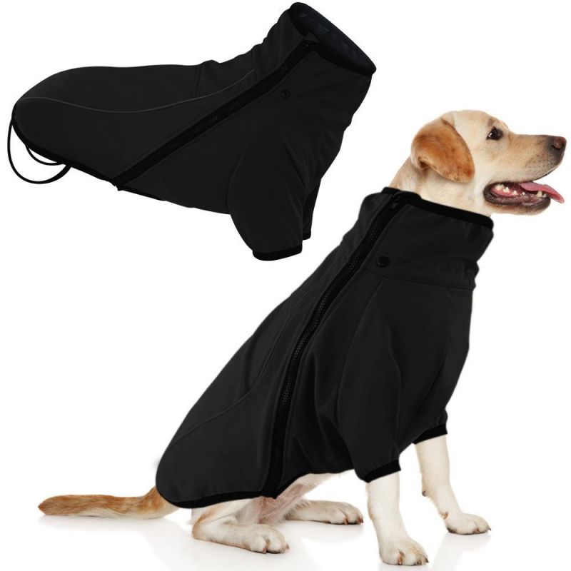 Custom Windproof Pet Raincoat Clothes Plaid Dog Clothes Waterproof Breathable Dog Winter Jacket Coat