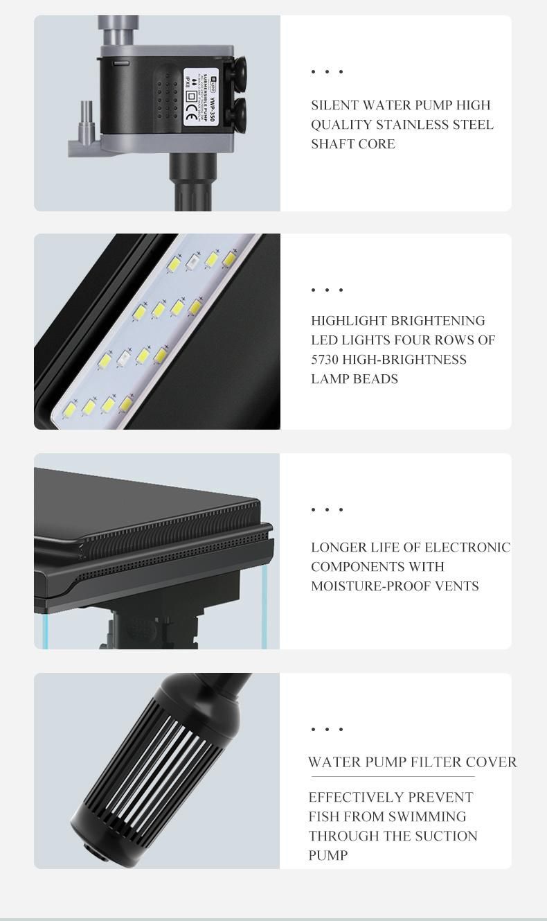 Factory Wholesale High End Aquarium Desktop Notebook Tank Glass Acrylic Fish Tank