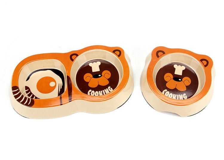 Cute and Nice Appearance Bamboo Pet Cat&Dog Feeding Bowl