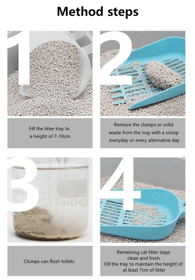 Bentonite Flushable Easy Clumping Factory Sale Cat Litter