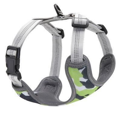 Autumn Winter Customized Logo, Reflective Soft Webbing Nylon Dog Harness//
