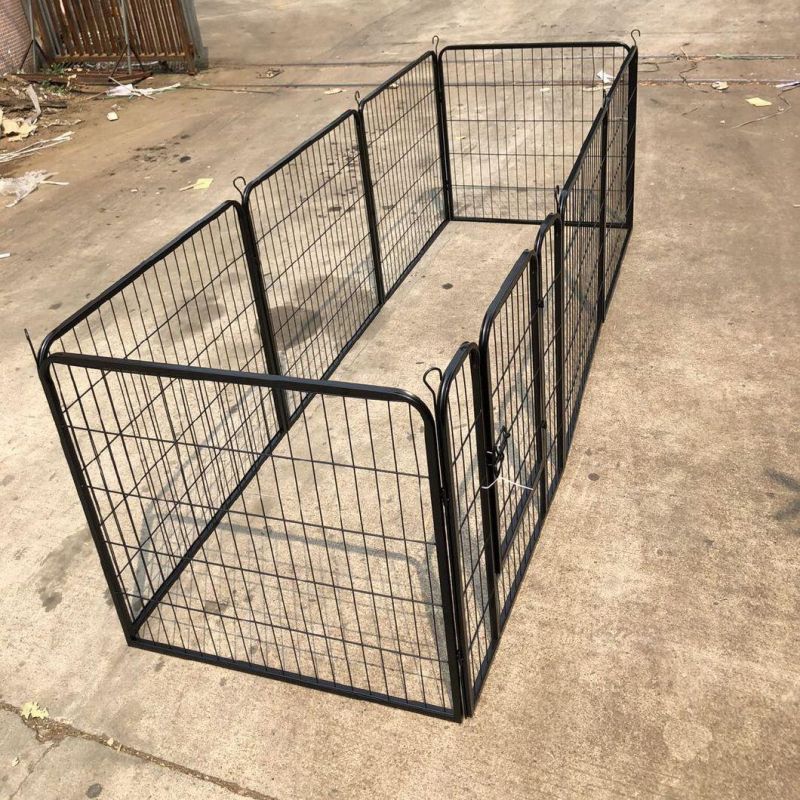 Customize OEM ODM Pet Supplier Outdoor Cheap Metal Playpen Dog Cage Foldable Crate Fence