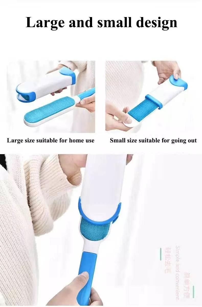 Wholesale Factory Price Clear Away Portable Dust Reusable Double-Sided Pet Hair Removal Brush