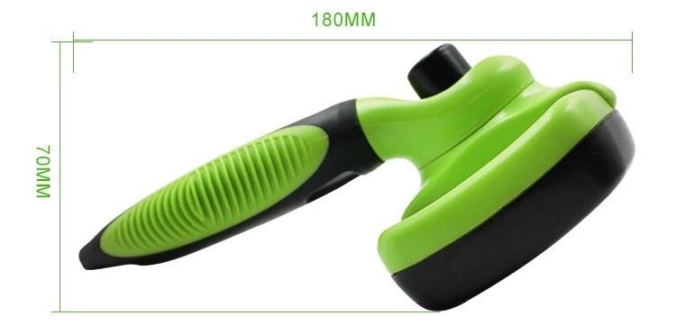 Dog Cat Long Pin Self Cleaning Soft Slicker Hair Brush