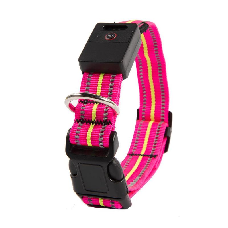 100% Waterproof LED Dog Collar USB Rechargeable Light Glowing Collars