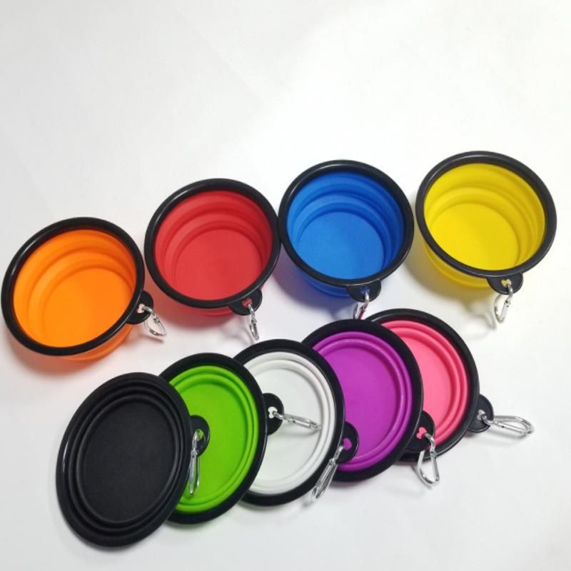 Cat Food Water Feeding Travel Silicone Pet Bowl