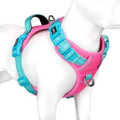 Factory Custom Pet Supplies Medium 3m Adjustable Reflective Front Clip Vest Soft No Pull Dog Harness