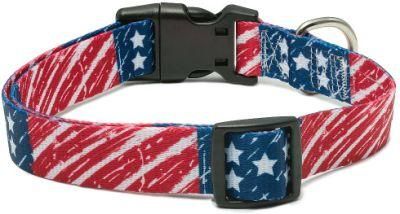 Custom Dog Collars USA Patriotic Flag Pattern Pet Collars