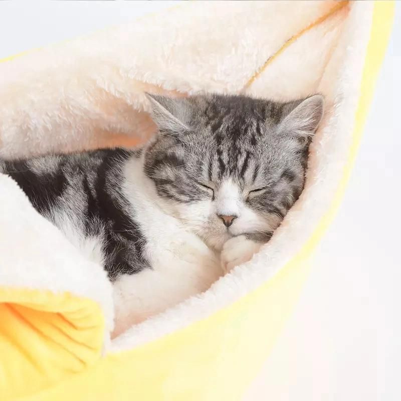 Colorful Banana Sofa Bed Cat Pet House Beds