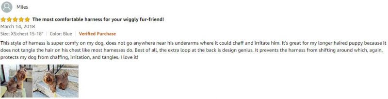 Highly Recommended Put on Easily Soft Walk Dog Harness with Handcraft Stitching