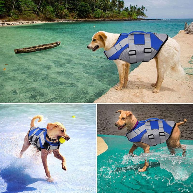 Dog Life Jacket with Superior Buoyancy & Rescue Handle